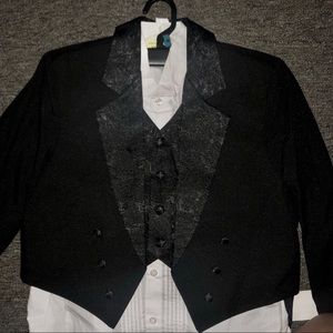Kids 4 piece black suit size 14